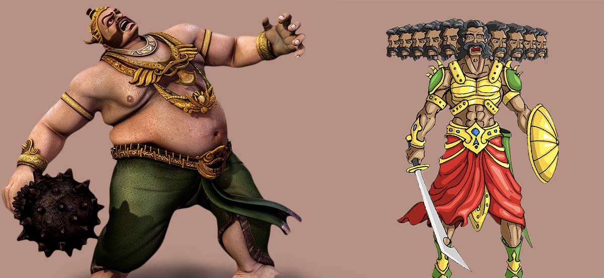 Adharma: Ravana and&nbsp;Kumbhakarna