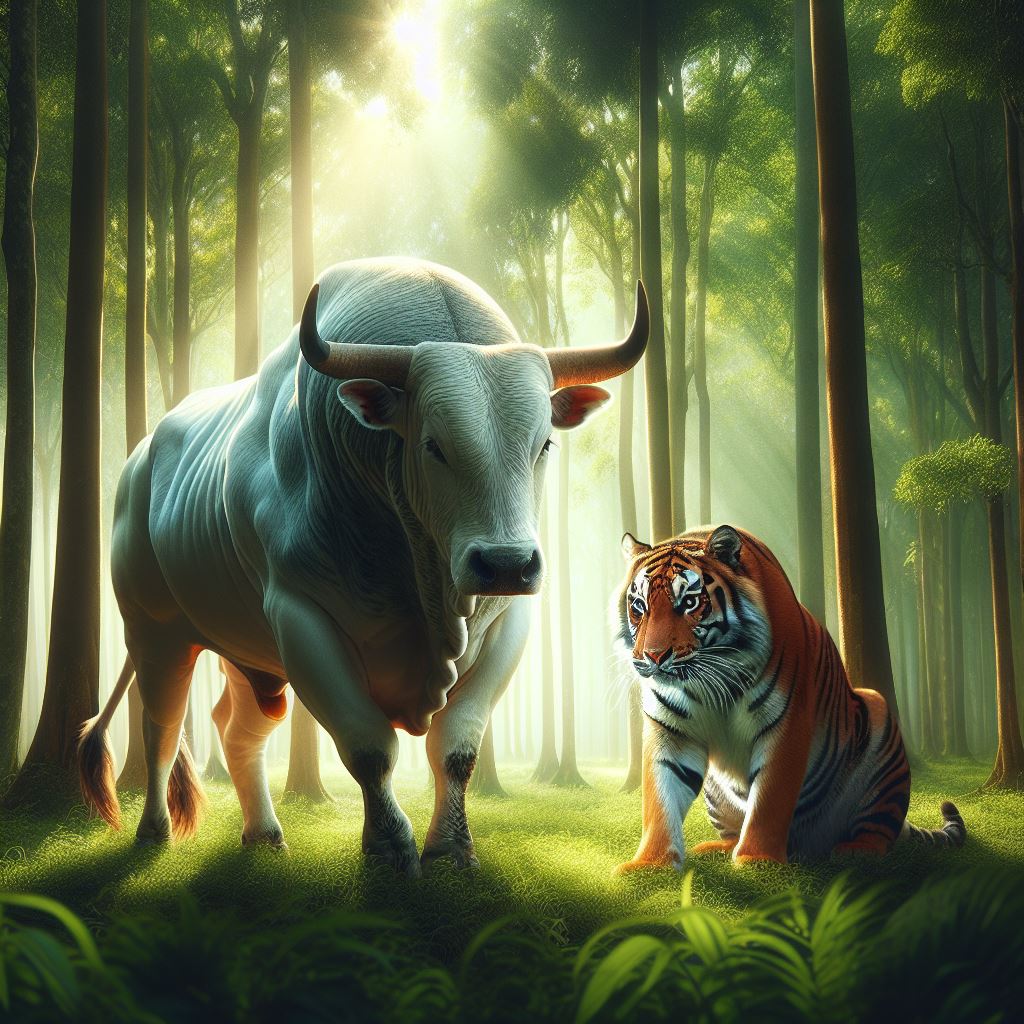 Shiva: Nandi and&nbsp;Tiger